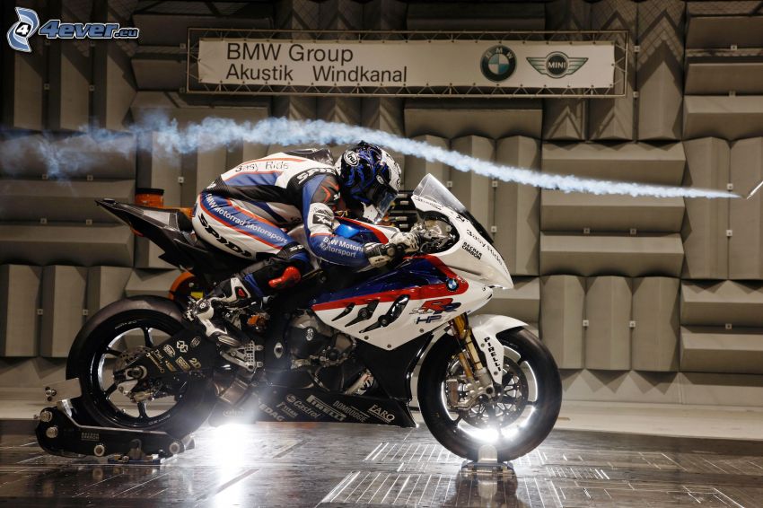 BMW motocicleta, motociclista