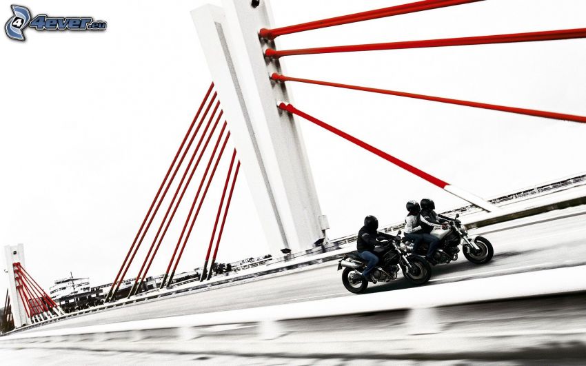 Ducati Monster 1100, puente