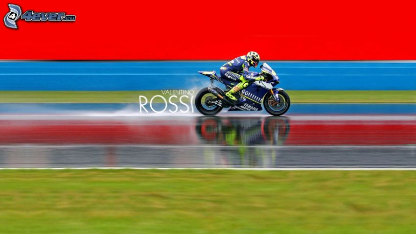 Valentino Rossi, Yamaha, motocicleta, acelerar