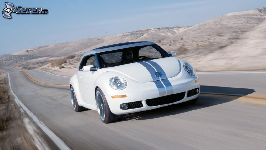Volkswagen Beetle, camino, acelerar