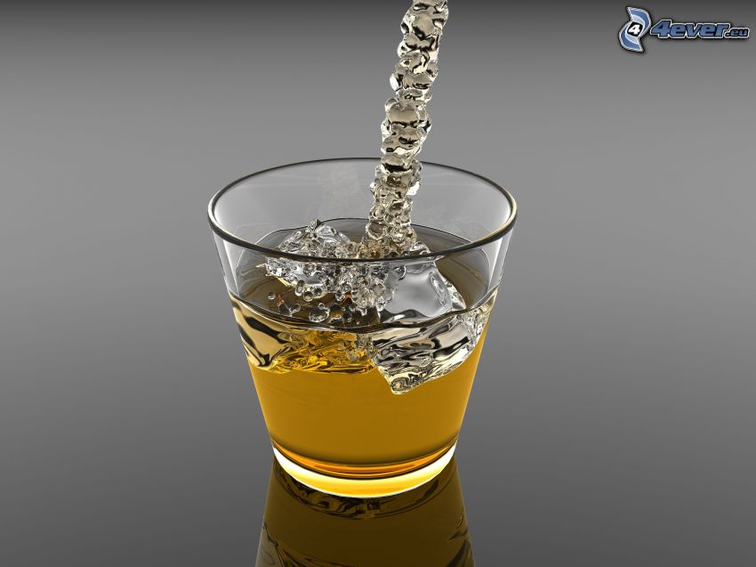 whisky con hielo