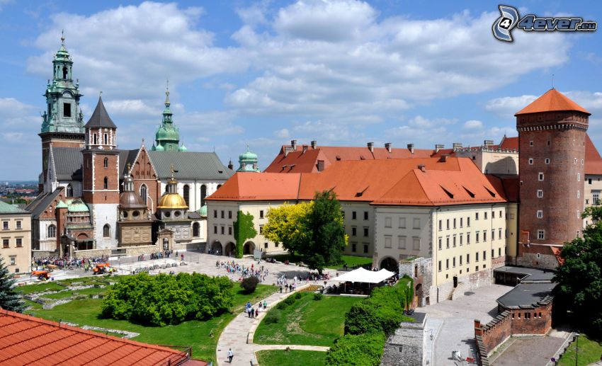Castillo de Wawel, Cracovia, plaza