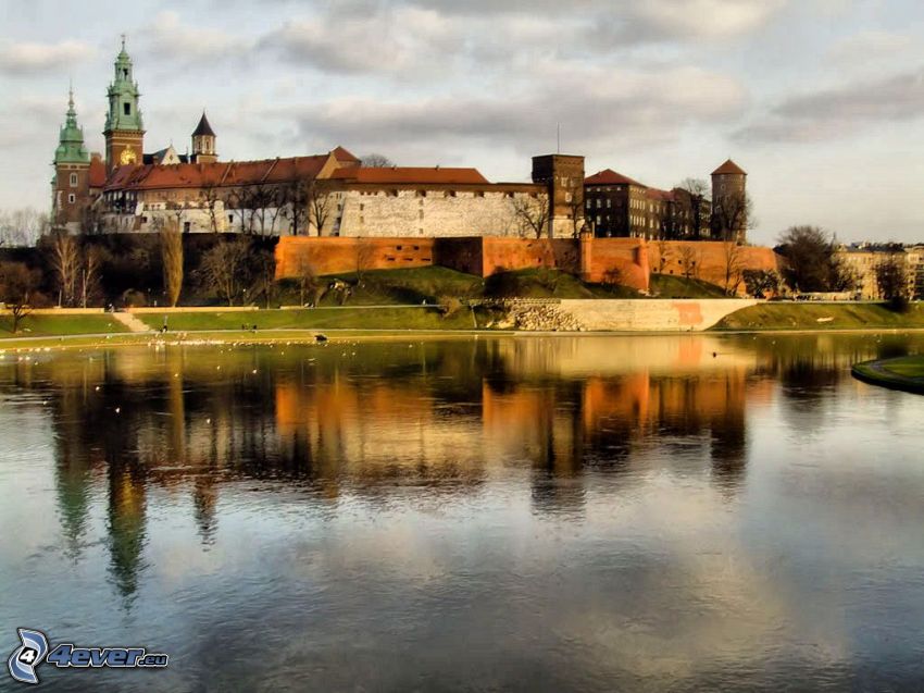Castillo de Wawel, Cracovia, río
