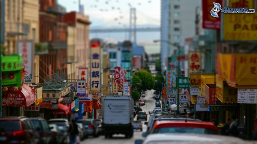 Chinatown, San Francisco, diorama