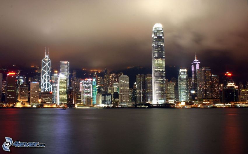 Hong Kong, ciudad de noche