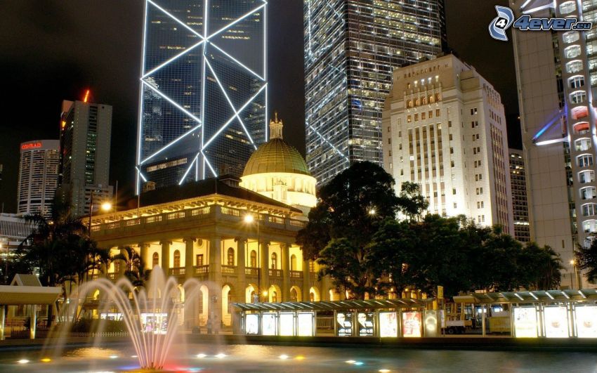 Hong Kong, fuente, Bank of China Tower