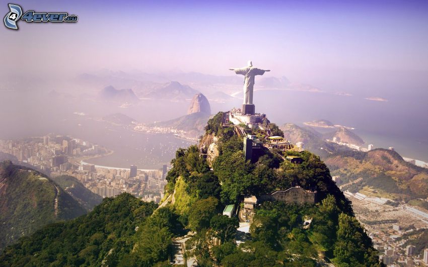 Jesús, en Río de Janeiro, vistas a la ciudad
