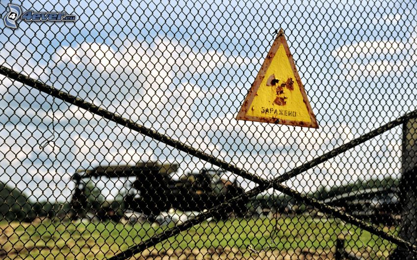 radioactividad, valla, Chernobyl