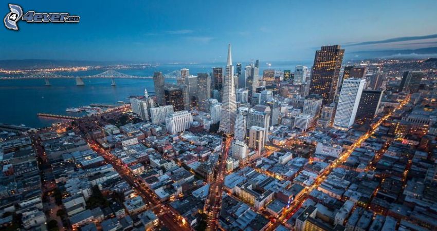San Francisco, USA, Ciudad al atardecer