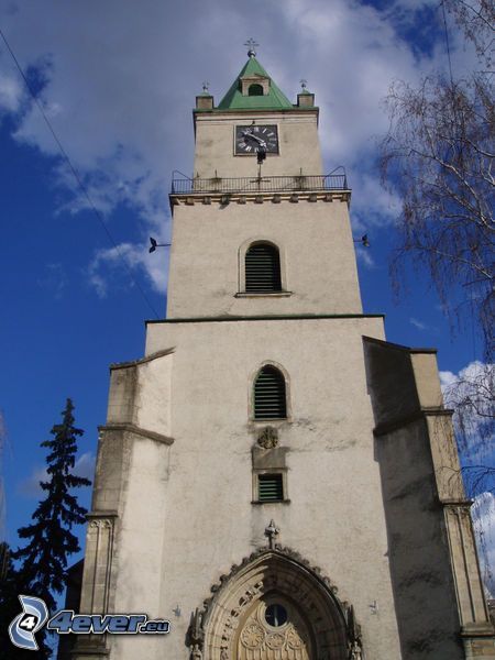 iglesia, torre, campanario