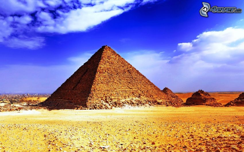 pirámide, cielo