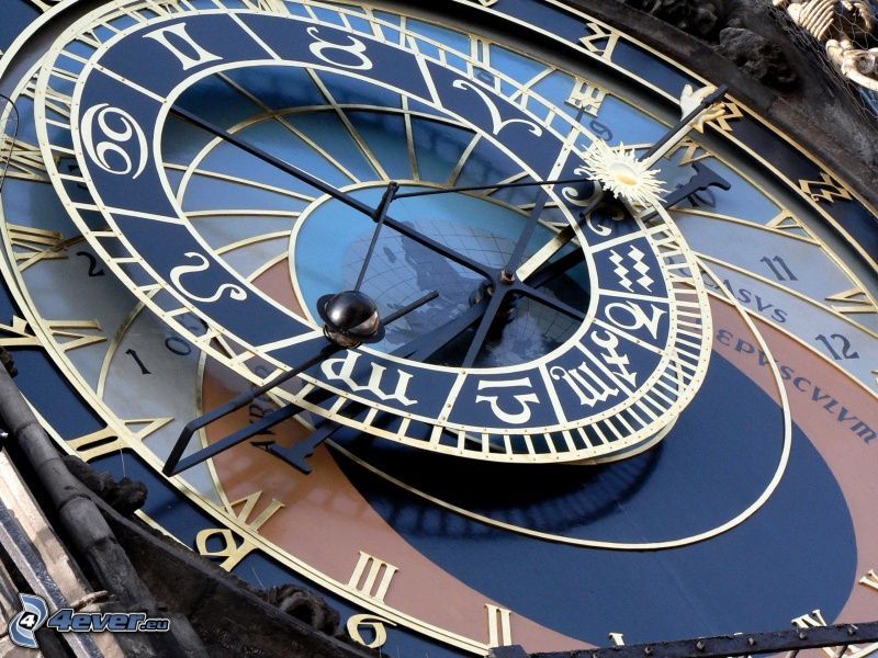 reloj astronómico, Praga, tiempo