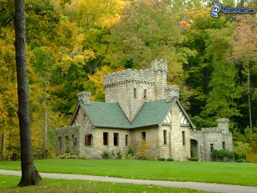 Squire's Castle, bosque de otoño