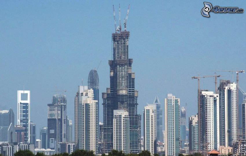 Burj Khalifa, Dubái, Emiratos Árabes Unidos, rascacielos