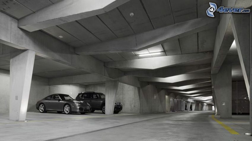 parking, coches, garaje