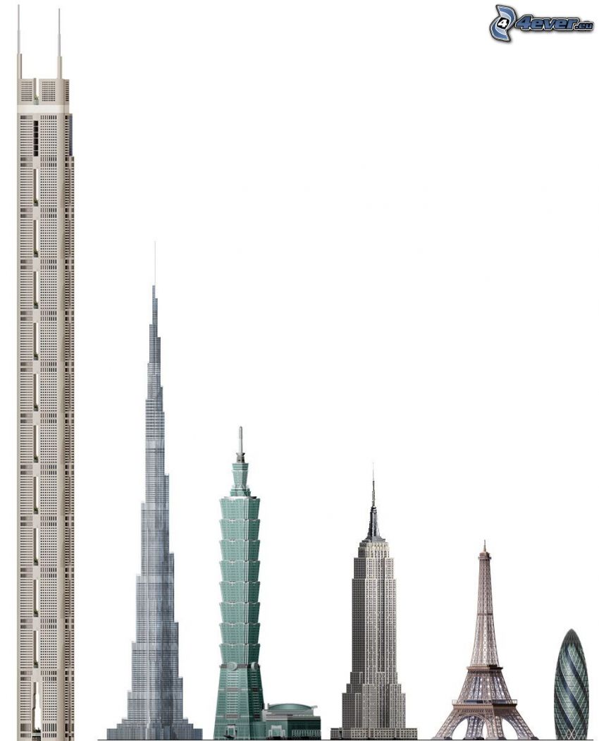 rascacielos, comparación