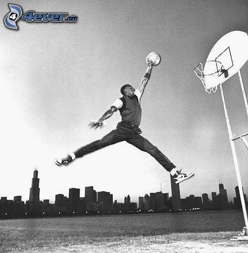 Michael Jordan, baloncesto, salto
