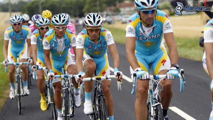 Tour De France, ciclistas, Competidores, camino