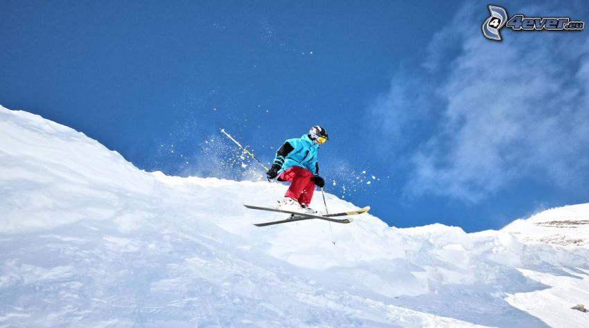 esquí extremo, salto con esquís