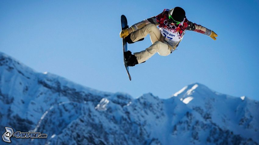 snowboarding, salto