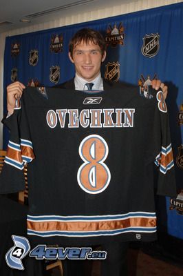 Alexander Ovechkin, camiseta de equipo, jugador de hockey, NHL