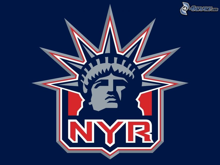 New York Rangers, logo, NHL, Estatua de la Libertad
