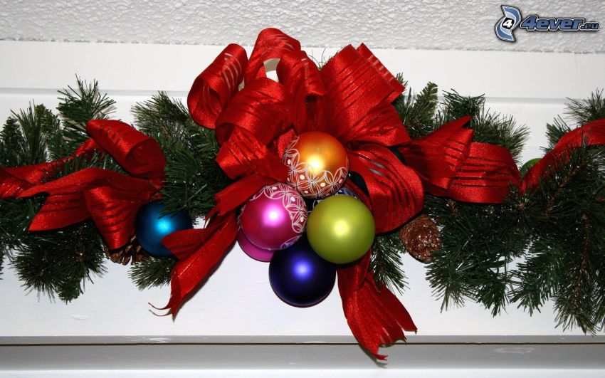 decoración de Navidad, bolas de navidad