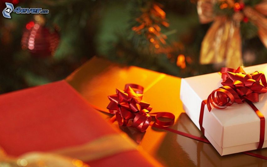 regalos, árbol de Navidad