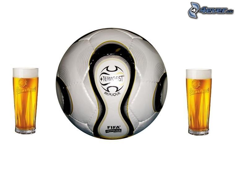 cerveza, fútbol