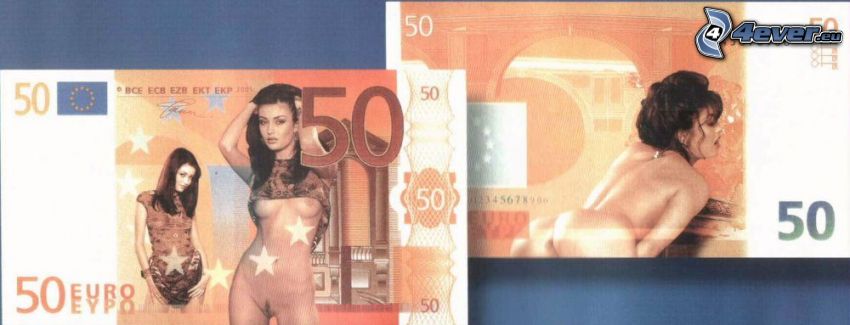 Euro erótico, billete