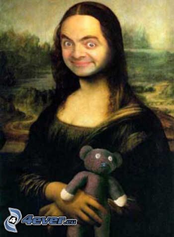 Mr. Bean, parodia, Mona Lisa, oso de peluche