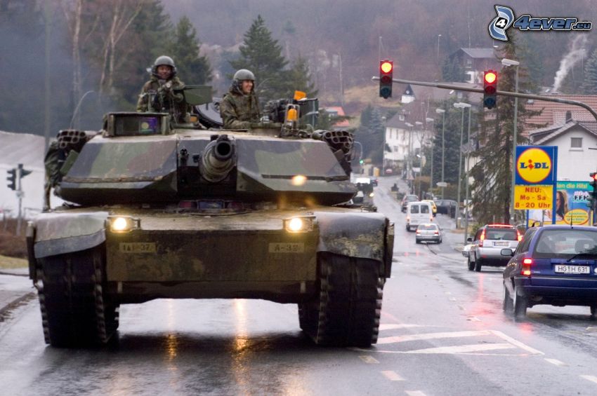 tanque en la ciudad, M1 Abrams, Fráncfort