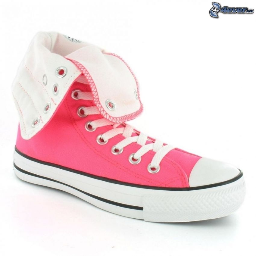Converse, zapatillas de color rosa