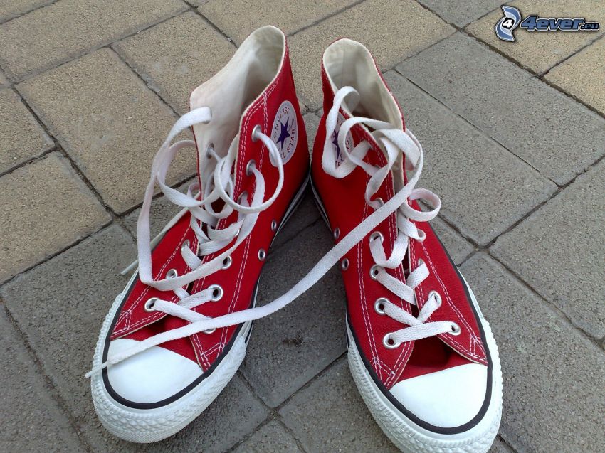 Converse, zapatillas rojas