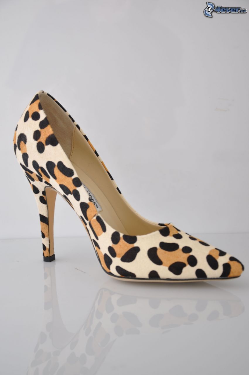 Manolo Blahnik zapatos de gala, diseño de leopardo
