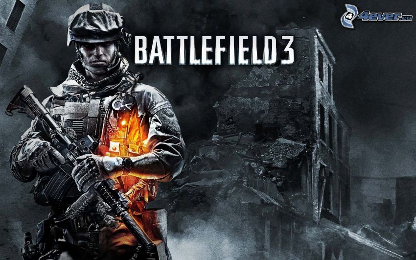 Battlefield 3, soldado, guerra, ruinas