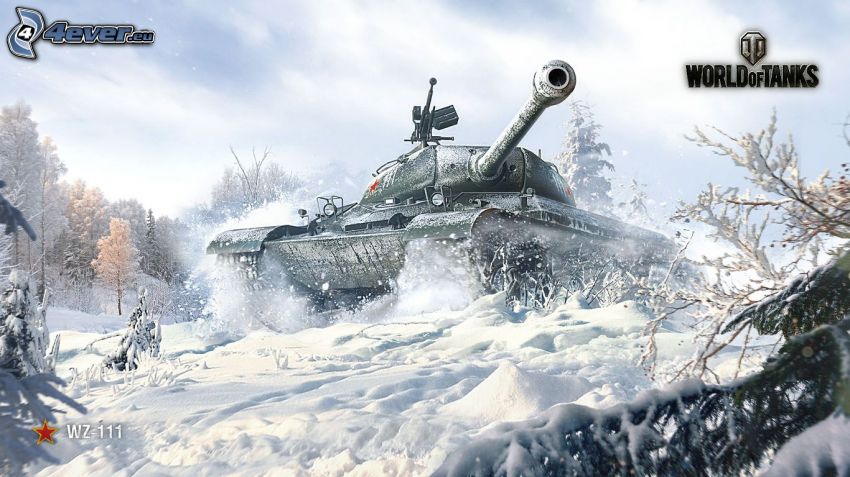 World of Tanks, tanque, nieve