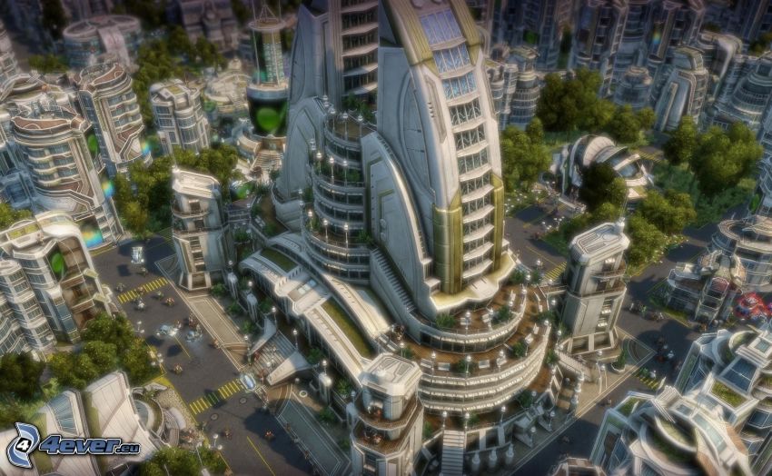 Anno 2070, ciudad ciencia ficción