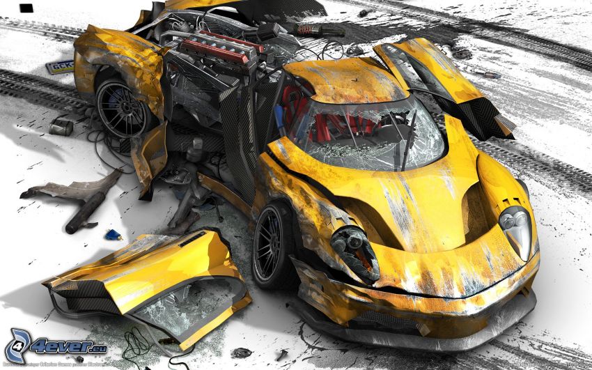 Burnout: Paradise, coche roto