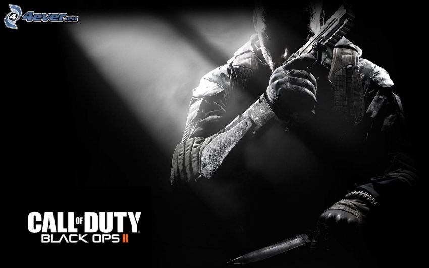Call of Duty: Black Ops, hombre con arma