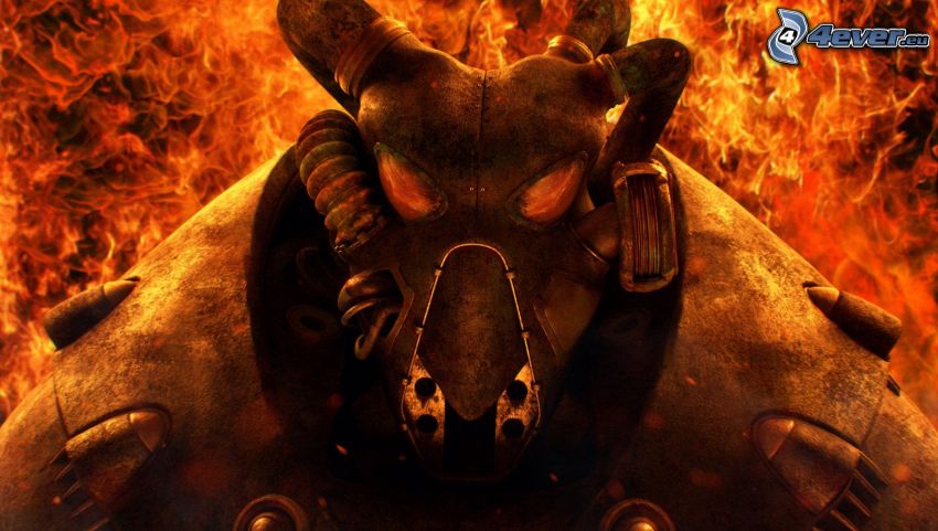Fallout 3 - Wasteland, demonio, fuego