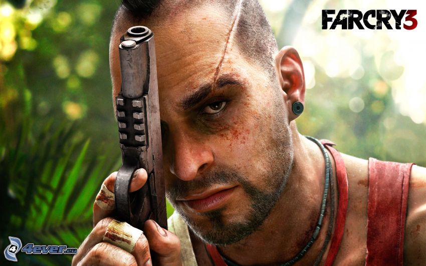 Far Cry 3, hombre con arma