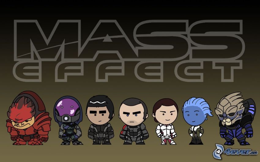 Mass Effect, personajes de dibujos animados