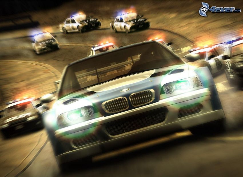 Need For Speed, BMW, coche de policía