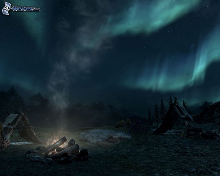 The Elder Scrolls Skyrim, aurora polar