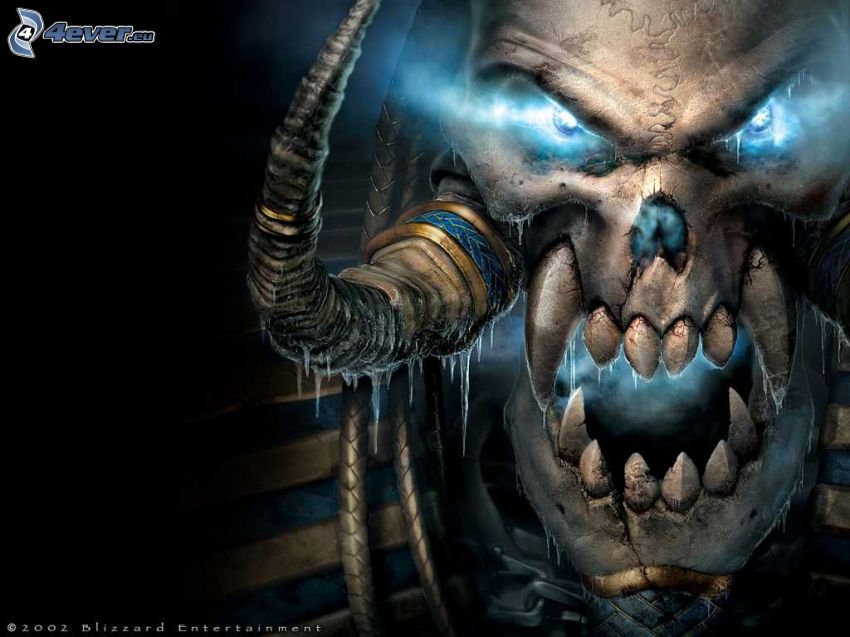 Warcraft 3, cráneo, cuernos