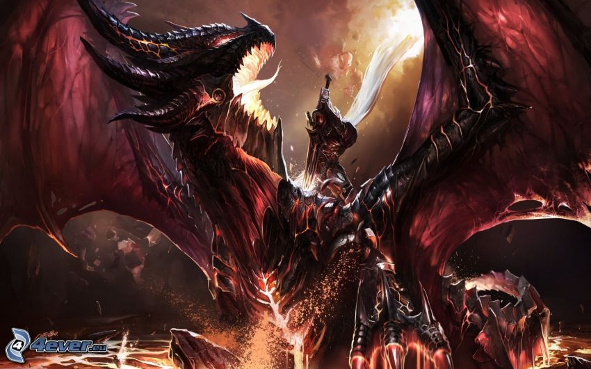 World of Warcraft, dragón de la historieta