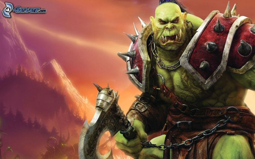 World of Warcraft, guerrero fantástico, monstruo