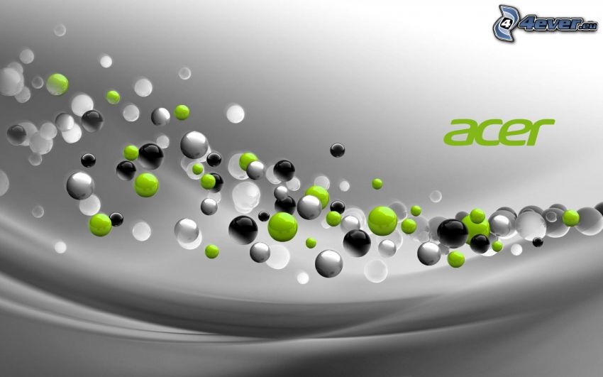 Acer, logo, bolas