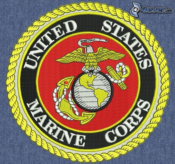 U.S. Marine Corps, logo, signo, pegadura